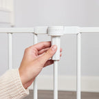 Regalo Safety 51.5"-144" Metal 2-in-1 Super Wide Baby Gate & Play Yard | Adjustable Playpen, For Doorways & Open Spaces, For Babies, Toddlers & Pets, White, Tested & Trusted for 30 Years