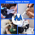ATESON Pet Grooming Hammock for Small Dogs & Cats with Nail Clippers/Nail Trimmers/Grooming Scissors, Dog Grooming Harness for Nail Trimming, Pet Grooming Sling Helper