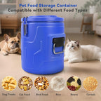 Newget 20lb Airtight Stainless Steel Dog Food Storage Container with Scoop | Airtight, Sturdy, Moisture-Proof, Large Metal Cat & Dog Food Container with Lid, Prevents Pets from Opening, Easy to Clean