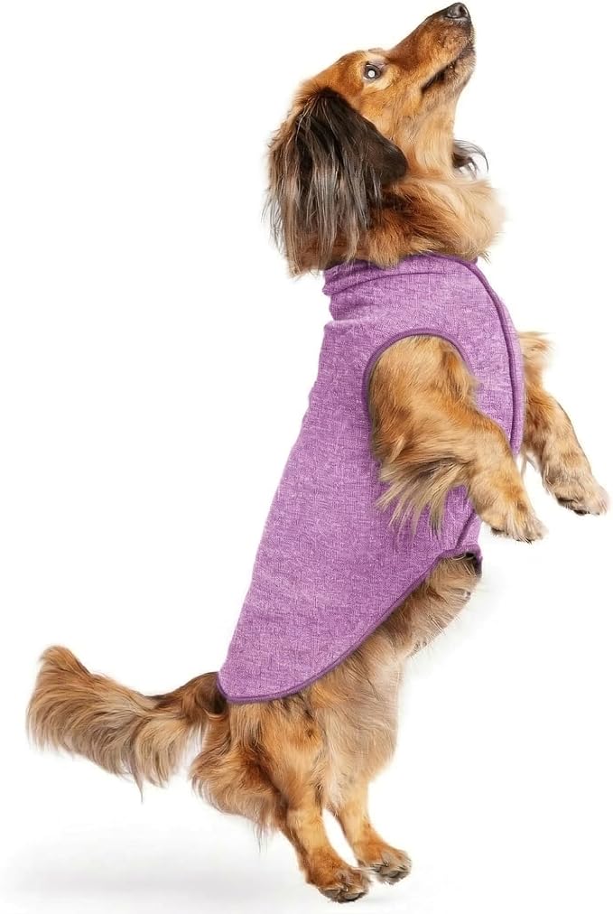 Goldpaw Dog Sun Shirt with UV Protection - Lightweight, Cooling Sun Protection Clothing for Small Dogs - Reduce Heat Absorption - Pet Clothes Made in the USA - Machine Washable - Violet - Size 12