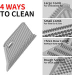 Pet Hair Remover, Dog Cat Carpet Rake, Lint Remover Shaver for Sofas 3-Pack | Wool Hand Pet Hair Removal Tool, Cleans Carpets Car Cushions Pet Beds Furniture, Works on All Fabric & Rug