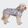Spark Paws Dog Raincoat, Waterproof Windproof Rain Jacket, for Small Medium Large Extra Large Dogs, Reflective Breathable Full-Body Coverage Dry Suit - Camo Grey - 2XL
