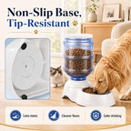 Automatic Dog Feeders - 3 Gallon Capacity Gravity Food Dispenser for Large Dogs and Cats