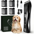 Tife Low Noise Dog Clipper – Cordless Pet Grooming Kit with Rechargeable Battery, Quiet Electric Hair Trimmer for Thick Coats, Adjustable Blade Pet Shaver for Dogs & Cats(Black)