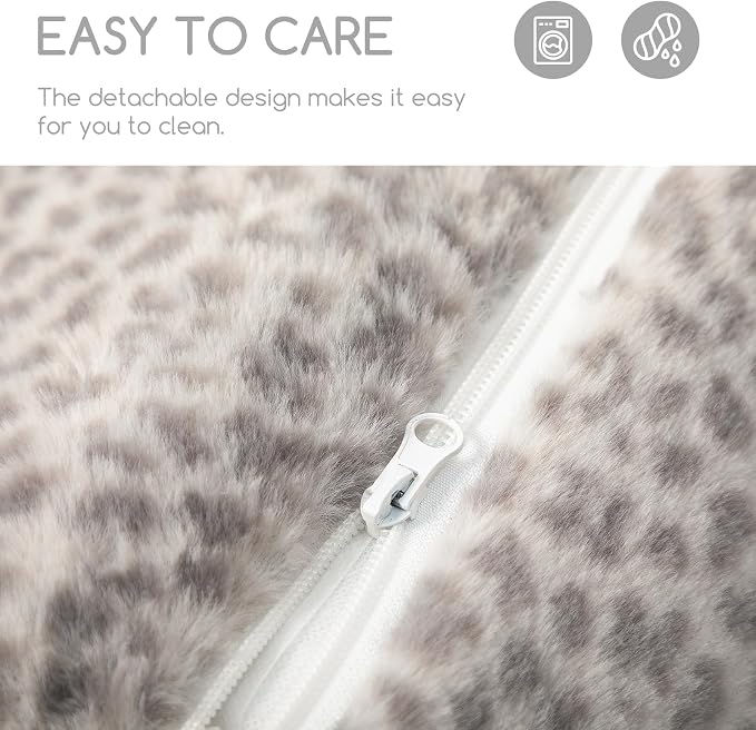 Hollypet Cat Bed Small Dog Orthopedic Couch Beds for Pets up to 13 lbs | Fluffy Multifunctional Double-Layer Warming Kitten Pet Couch Orthopedic Beds with Machine Washable Cover and Non-Slip Bottom