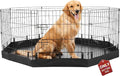PJYuCien Playpen Bottom Pad for 24'' Width 8 Panel Pen, Hook Connect, Black | Use as Top, Protect Floor, Easy to Move and Clean – Suitable for Puppy, Duck, and Other Small Animals.