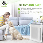 Air Purifier for Home Allergies & Pets | 4-in-1 H13 True HEPA Filter/Ionizer/Carbon + UV Light | Portable Air Purifiers for Large Room & Bedroom Odor Elimination - InvisiClean Aura II