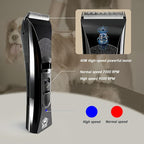 Tife Low Noise Dog Clipper – Cordless Pet Grooming Kit with Rechargeable Battery, Quiet Electric Hair Trimmer for Thick Coats, Adjustable Blade Pet Shaver for Dogs & Cats(Black)