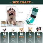 EXPAWLORER Dog Socks to Prevent Licking Paws with Grippers for Hardwood Floors Anti Slip,Glow-in-the-Dark Dog Summer Shoes Booties Boots & Paw Protectors for Small Medium Large Senior Dogs Green XL