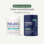 PetLab Co. Dental Finger Wipes for Dogs, Teeth Cleaning, 30 Wipes | Wipe-on cleaning to support surface dirt removal and fresh breath for dogs who won't tolerate brushing