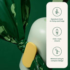 Earth Rated Dog Poop Bag Holder & Leash Dispenser, 15 Bags, Unscented | Durable and Guaranteed Leakproof Bags
