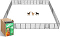 FXW Rollick Dog Playpen, Indoor, Yard & RV Camping, 40" H, 48 Panels | Easy setup, Heavy-duty, DIY layouts, for Medium & Large Dogs, Patented