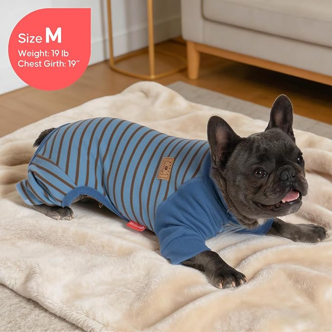KYEESE Turtleneck Dog Pajamas for Small Medium Large Dogs Warm Dog Onesie | 4-Way Stretch, Lightweight & Breathable, Reduces Shedding, Gentle on Sensitive Skin, Recovery Support, Easy Potty Breaks