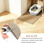 Cat Litter Mat, 35"x23" Large Litter Trapping Mat for Litter Box | Waterproof, Non-Slip Kitty Pad, Urine-Resistant, Scatter Control, Cut to Fit