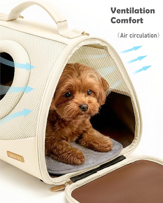 Small Dog Cat Chest Carrier Backpack,Adjustable Ventilated Front Facing Backpack Carrier for Small Dogs Cats Puppy,Airline Approved Lightweight Doggy Backpack for Travel Hiking Outdoor