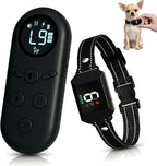 Dog Training Collar with Remote for Small & Medium Dogs (10–100lbs), 1300FT Range, 3 Training Modes (Beep/Vibration/Safe Shock), 9 Levels, Rechargeable Waterproof E-Collar