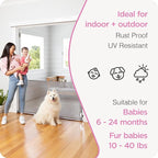 Retractable Baby Gate Perma Child Safety 33" Tall x 71” Wide, Mesh, for Stairs, Doorways, Dogs, Pets, Indoor, Outdoor, One-Handed Operation, Locking, Easy Install, Hardware Mount, Gray