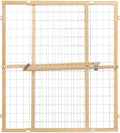 Toddleroo by North States - Extra-Wide Wire Mesh Wooden Baby Gate: Pressure Mounted Baby Gate for Doorways - Adjustable 29.5 to 50 Inches Wide - 31 Inches Tall