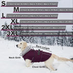 Lelepet Dog Jackets for Large Dogs Waterproof Dog Coat with Adjustable Fit | Reflective Fleece Vest with Adjustable Buckle Hook & Loop Windproof Cold Weather Coats for Small Medium Large Dogs Great Dane