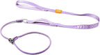 HowGo Slip Lead Dog Leash, 2 Spring-Loaded Slide Stopper (Lavender 5.0FT) | Double Paddle Handles Heavy-Duty Training Lead Collar,Lightweight Aluminum Nylon,No-Pull Walking,All Breeds, Dog Trainer