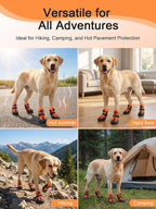 Dog Shoes for Hot Pavement, Rotary Dial Dog Boots for Small Medium Large Dogs with Breathable Mesh & Non-Slip Soles for Hiking, Camping & Summer Walks（1）