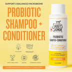SKOUT'S HONOR Probiotic Dog Shampoo and Conditioner - Honeysuckle, 16 oz | Hydrating, Natural 2-in-1 for Itchy Skin, Microbiome-Friendly with Avocado Oil & Omega-3s, Paraben & Sulfate-Free