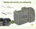 pecute Cat Backpack Breathable, Cat Carrier Backpack Expandable | Durable Oxford Cloth, Lockable Zipper,Use for Pet Under 11 lbs to Travel