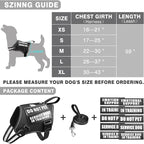 Service Dog Vest Harness and Leash Set+10 Patches,No Pull&Easy Walk Reflective Dog Harness with Soft Padded Handle for Training/Everyday,Fit Small/Medium/Large/Extra-Large Dogs (Black L) | No Pull&Adjustable Reflective Dog Harness Large Sized,Dog Leash...