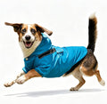 JoyDaog Dog Raincoat with Hood, Waterproof Dog Rain Jacket for Small Dogs | Waterproof dog rain jacket with hood and pockets for rainy walks, outdoor activities and everyday protection,Blue S