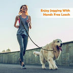 Leather Dog Leash 8ft, Soft Multi-Function 6 in 1 Leather Training Walking Lead, Hands Free Leash, Dual, Crossbody Pet Leashes for Medium and Large Dogs, Service Dogs (8 Foot*5/8", Black)