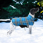 Kuoser Warm Dog Coat, Waterproof Dog Jacket for Extra Large Dogs, Blue 3XL | Adjustable Durable XXXL Doggie Winter Coat Reversible Puppy Cold Weather Apparel for Large Breed