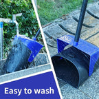 Pooper Scooper Large Swivel Bin & Rake with 160 Waste Bags,Heavy Duty Dog Pooper Scooper with Bag Attachment for Large Small Dogs, Long Handle Poop Scooper with Lid for Yard, Grass, Gravel (Blue)