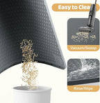 Silicone Cat Litter Mat for Litter Box 57”x40” Large Cat Mat, Dark Grey | Waterproof, Non-Slip, Leak-Proof Rug Mat with Lip, Easy to Clean, Extra Large Litter Catcher Mat for Floor