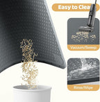 Silicone Cat Litter Mat for Litter Box 50”x35” Large Cat Mat, Dark Grey | Waterproof, Non-Slip, Leak-Proof Rug Mat with Lip, Easy to Clean, Extra Large Litter Catcher Mat for Floor