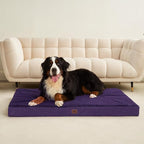 EHEYCIGA Orthopedic Dog Bed Extra Large with Removable Washable Cover,50x36 | Egg Crate Foam Support,Durable Oxford fabric,Non-Slip Bottom,Machine Washable,Soft Waterproof Plush Pet Bed Mat For Crate