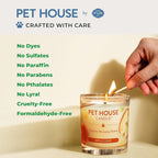 Pet House Pet Odor Candle Plant Based Soy Candle Clean Burning, Long Lasting for Home, Gingerbread Cookies