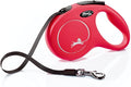 FLEXI® Classic Tape Retractable Dog Leash, Medium, 16 ft - Red | German engineered, original flexi leash, durable quality for dogs up to 55 lbs, tangle-free, walking, reliable brake system