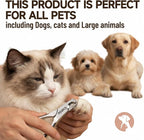 Dog Nail Clippers - All Steel Material, Built-in Spring,Heavy Duty Dog Nail Trimmer Full Metal Razor Sharp Professional for All Dogs Cats with Thick Toena,Dog Nail Trimmers