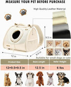Small Dog Cat Chest Carrier Backpack,Adjustable Ventilated Front Facing Backpack Carrier for Small Dogs Cats Puppy,Airline Approved Lightweight Doggy Backpack for Travel Hiking Outdoor
