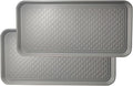 Large Multifunctional Boot Tray 2 Pack Boot Mat Washable Indoor or Outdoor Tray Mat Doormats for Shoes Boots Plants Pots Paint Tins Pet Bowls Car Storage, 30 x 15 x 1.2 Inches