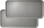Large Multifunctional Boot Tray 2 Pack Boot Mat Washable Indoor or Outdoor Tray Mat Doormats for Shoes Boots Plants Pots Paint Tins Pet Bowls Car Storage, 30 x 15 x 1.2 Inches