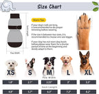 SCENEREAL Anti Slip Dog Sock to Prevent Licking Paws for Hardwood Floors, Boots & Paw Protector Shoes for Hot/Cold Pavement with Grippers, Double Sides Grips for Small Medium Large Senior Dogs