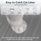 UPSKY Large Cat Litter Mat 31" x 24 Waterproof and Washable, Soft on Paws | Litter Catcher Pad, Cat Litter Trapping Mat, Scatter Control, Fits Most Litter Boxes, Use for Dogs & Cats, Grey