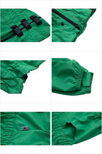 Lovelonglong Waterproof Dog Raincoat – 4-Leg Full Body Dog Rain Suit with Reflective Strips & Leash Opening, Outdoor Dog Jacket for Rainy Weather