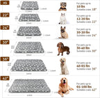 Mora Pets Dog Bed Crate Pad Ultra Soft Pet Bed with Cute Star Print Washable Crate Mat for Large Medium Small Dogs Reversible Fleece Dog Crate Kennel Mat Cat Bed Liner 29 x 21 inch Grey