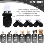 EXPAWLORER Anti Slip Dog Socks to Prevent Licking Paws for Cold Winter, Double Sides Dog Shoes Boots & Paw Protectors Booties for Hardwood Floors with Grip Small Medium Large Senior Dogs Halloween L