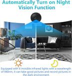 HsiaoPun 4K Camera Wireless Wi-Fi Home Camera for Indoor Security Pet Monitoring, Motion Detection & Night Vision Nanny Cam Pet Cameras-KK16DF