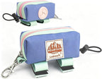 Dog Poop Bag Holder for Leash, Large-Capacity Canvas Pouch, Purple | Holds one bag roll, keys, treats, and small essentials with quick access, secure straps, and water-resistant canvas