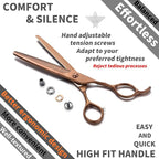 High-end Professional Dog Grooming Thinning Scissors Teeth Cutting Blending Shears Pet Texturizing Shears 7 Inch Extremely Very Sharp Stainless Steel Alloy For Cat Other Animals Groomer