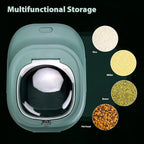 Viretec Cereal Rice Storage Containers, 20 to 50Lbs Collapsible Dry Food Dispenser Bins with Airtight Flip Lid Rolling Wheel, Kitchen Pantry to Store Sugar Flour, Dog Pet Cat Food Holder Container